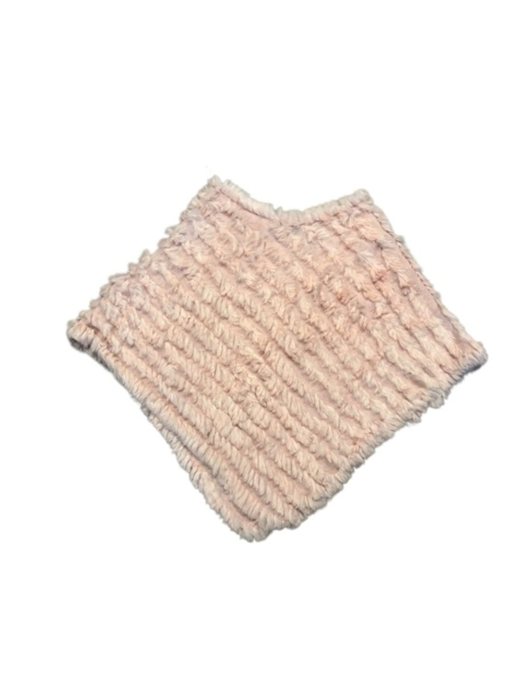 Rivet g-III apparel vintage rabbit fur shawl pink cape